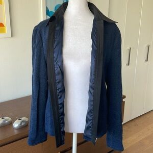 VINTAGE 🇯🇵 JAPANESE 100% Wool And velour blue jacket